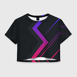 Женский топ Color black line