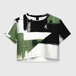 Женский топ Футбол на фоне брызг красок