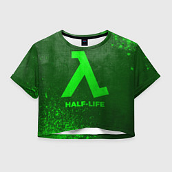Женский топ Half-Life - green gradient