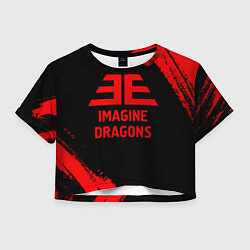 Женский топ Imagine Dragons - red gradient