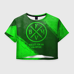 Женский топ Bullet For My Valentine - green gradient
