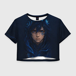 Футболка 3D укороченная женская Оророн арт, цвет: 3D-принт