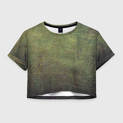 Женский топ Абстракция - old board painted with green paint
