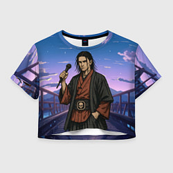 Футболка 3D укороченная женская Bones в аниме стиле, цвет: 3D-принт