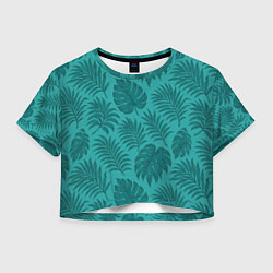 Женский топ Тропические листья - паттерн