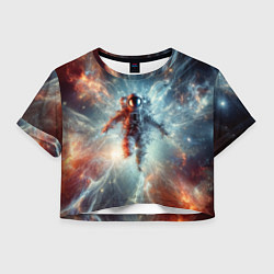 Женский топ Космонавт в космической туманности
