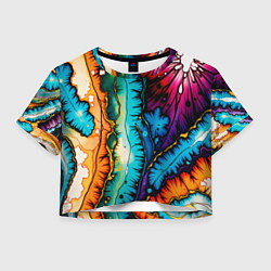Женский топ Разноцветный узор