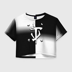 Женский топ Doom black geometry