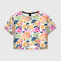 Женский топ Яркие спирали