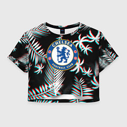 Женский топ Chelsea тропики глитч текстура