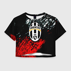 Женский топ Juventus краски штрихи текстура