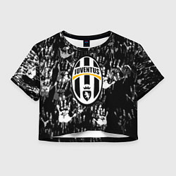 Женский топ Ювентус текстура руки краски