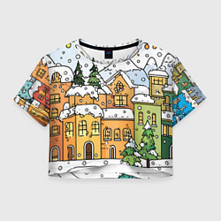 Женский топ Новогодний снегопад