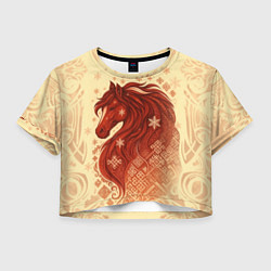 Женский топ Славянский конь