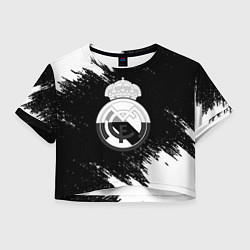 Женский топ Реал Мадрид черно белые краски