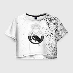 Женский топ Реал Мадрид черно белые краски