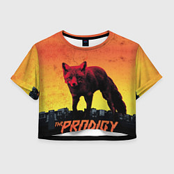 Футболка 3D укороченная женская The Prodigy: Red Fox, цвет: 3D-принт