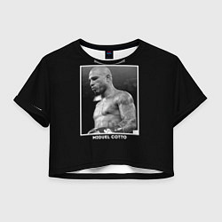 Футболка 3D укороченная женская Miguel Cotto: Photo, цвет: 3D-принт