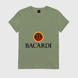 Футболка хлопковая женская Bacardi, цвет: авокадо