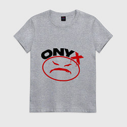 Футболка хлопковая женская Onyx, цвет: меланж