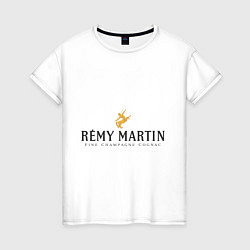 Футболка хлопковая женская Remy Martin, цвет: белый