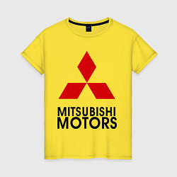 Футболка хлопковая женская Mitsubishi, цвет: желтый