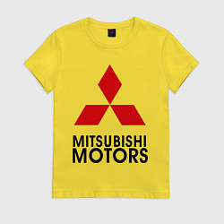 Футболка хлопковая женская Mitsubishi, цвет: желтый