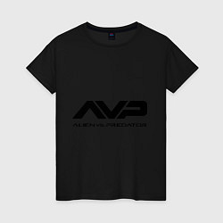 Футболка хлопковая женская AVP: Black Style, цвет: черный