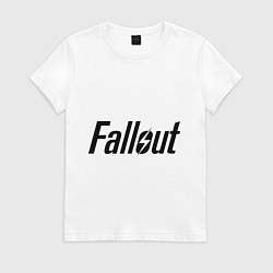 Футболка хлопковая женская Fallout, цвет: белый