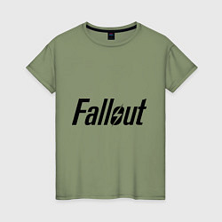 Футболка хлопковая женская Fallout, цвет: авокадо