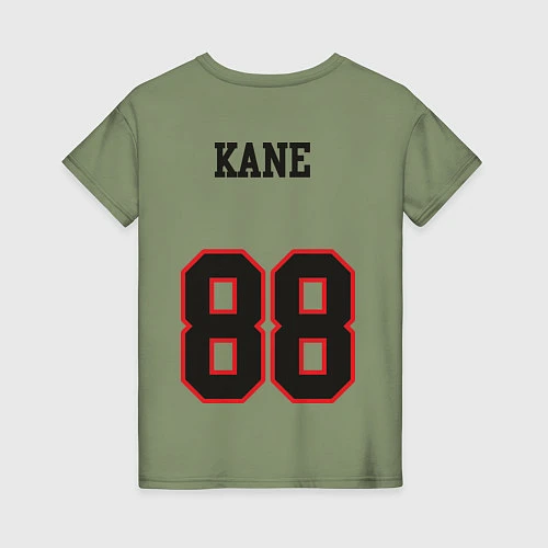 Женская футболка Chicago Blackhawks: Kane / Авокадо – фото 2