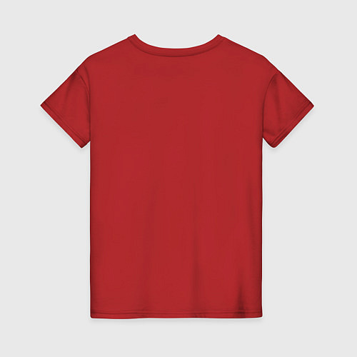 Женская футболка Носи бороду и усы / Красный – фото 2