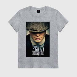 Футболка хлопковая женская Peaky Blinders, цвет: меланж