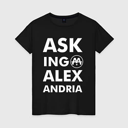 Футболка хлопковая женская Asking Alexandria, цвет: черный