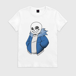 Футболка хлопковая женская Sans, цвет: белый