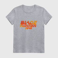 Футболка хлопковая женская Blade Runner 2049, цвет: меланж