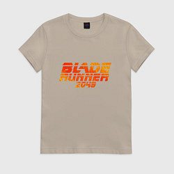 Футболка хлопковая женская Blade Runner 2049, цвет: миндальный