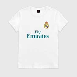 Футболка хлопковая женская Real Madrid: Ronaldo 07, цвет: белый