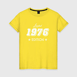Футболка хлопковая женская Limited Edition 1976, цвет: желтый