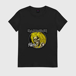 Футболка хлопковая женская Iron Maiden Killers, цвет: черный