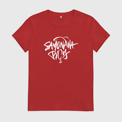 Футболка хлопковая женская Sayonara Boy, цвет: красный