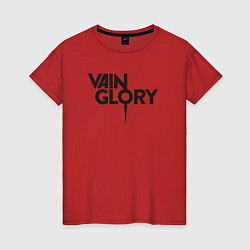 Футболка хлопковая женская Vainglory, цвет: красный