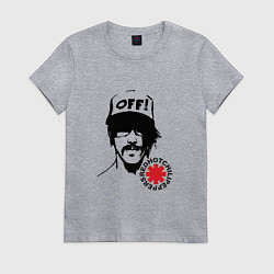Футболка хлопковая женская Red Hot Chili Peppers: Off, цвет: меланж