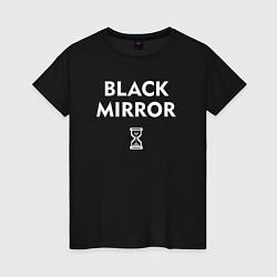 Футболка хлопковая женская Black Mirror: Loading, цвет: черный