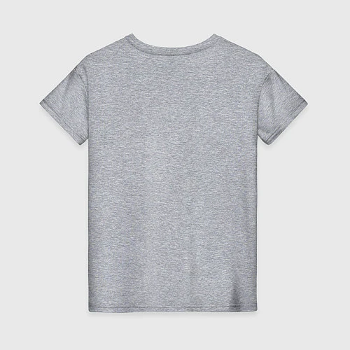 Женская футболка Тоторо на бревне / Меланж – фото 2