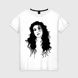 Футболка хлопковая женская Amy Winehouse, цвет: белый