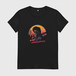Футболка хлопковая женская The BabySitter, цвет: черный
