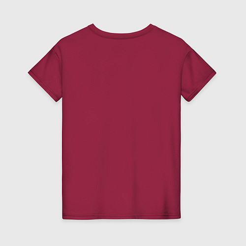 Женская футболка Рассвет в горах / Маджента – фото 2