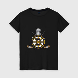 Женская футболка Boston Bruins Hockey