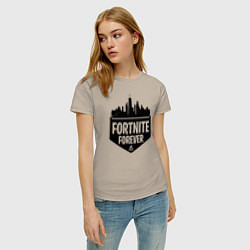 Футболка хлопковая женская Fortnite Forever, цвет: миндальный — фото 2